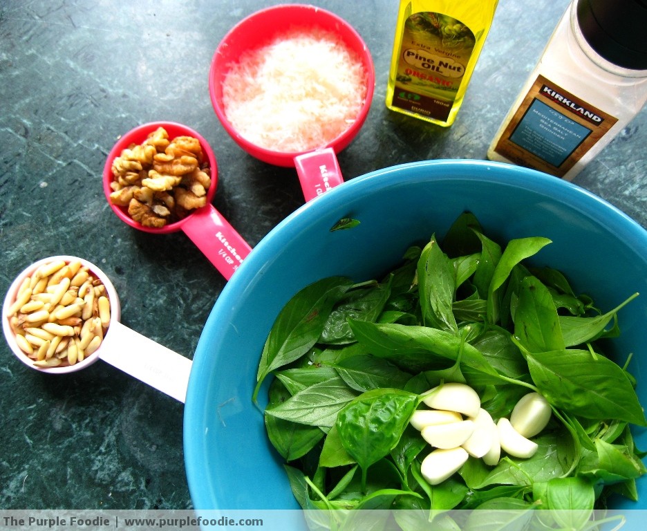 Making Pesto Sauce