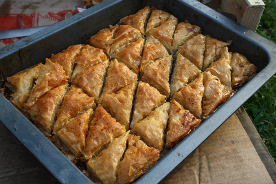 Baklava with Almonds & Walnuts