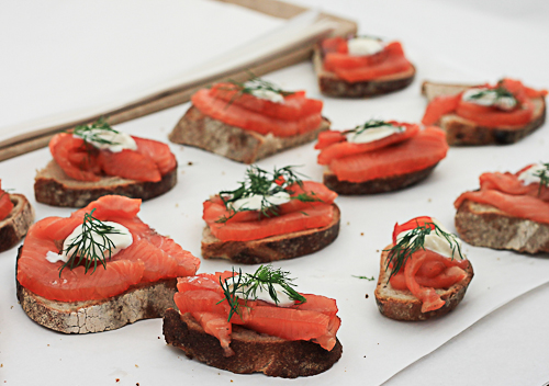 Smoked Salmon Tartine at Broadway Market, London