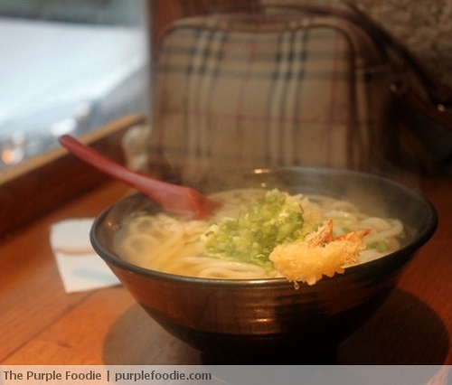 Udon Soup with Shrimp Tempura