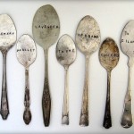 Vintage Silver Garden Markers