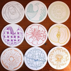 Letterpress Coasters